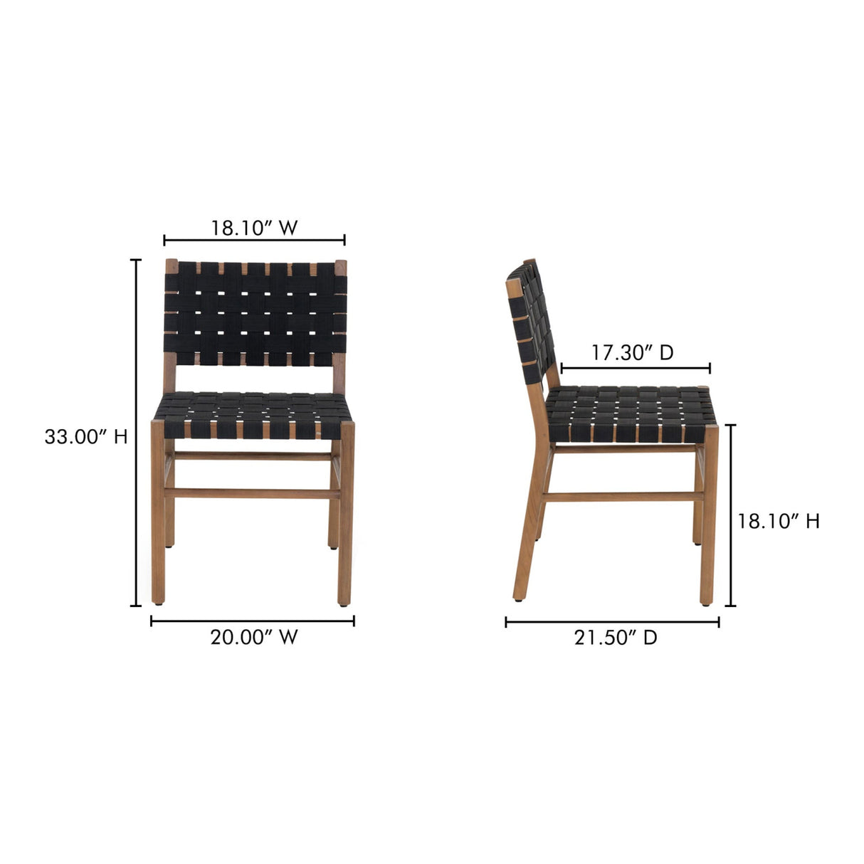 Modern European furniture - Black Woven Outdoor Dining Chair - www.oroa.com | Oroa.com