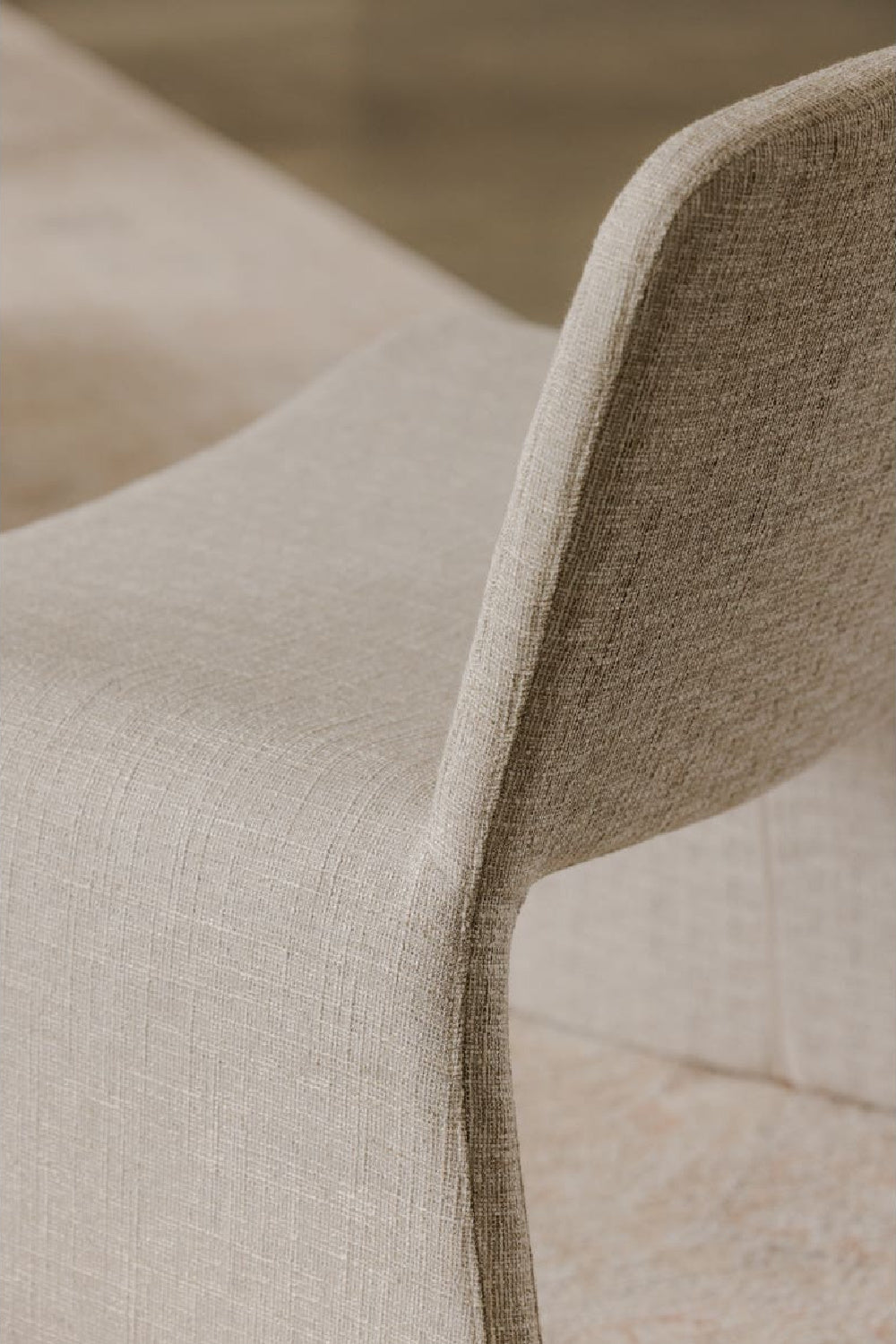 Modern European furniture - Beige Monolithic Accent Chair - www.oroa.com | Oroa.com