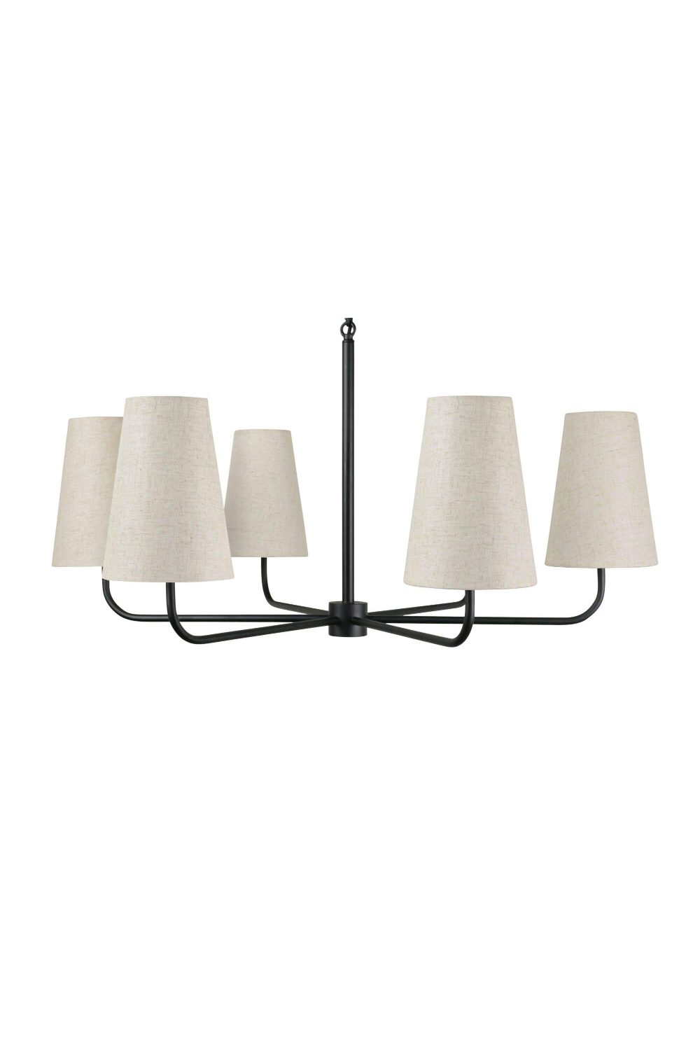 Modern European furniture - Linen Shade 6-Light Chandelier - www.oroa.com | Oroa.com