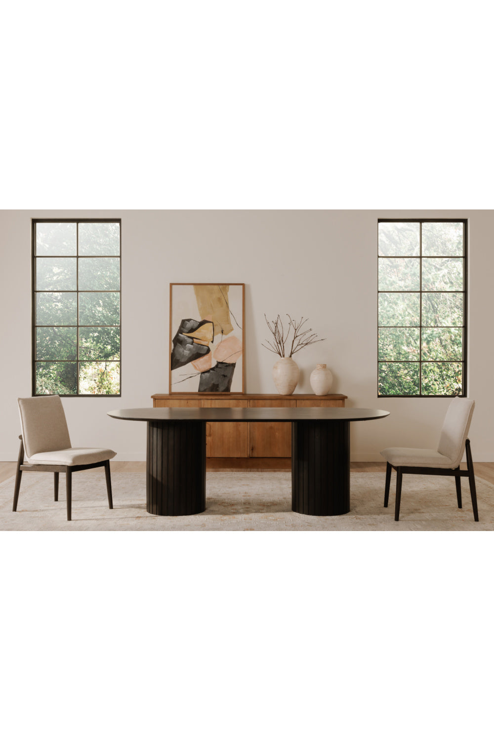 Modern European furniture - Padded Dining Chair Set (2) - www.oroa.com | Oroa.com
