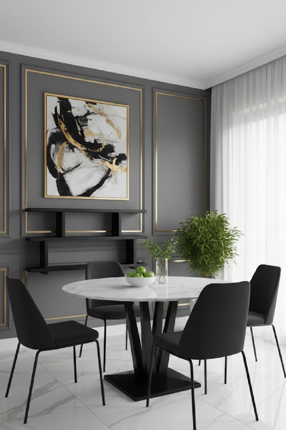 Modern European furniture - Black Ash Veneer Shelf - www.oroa.com | Oroa.com