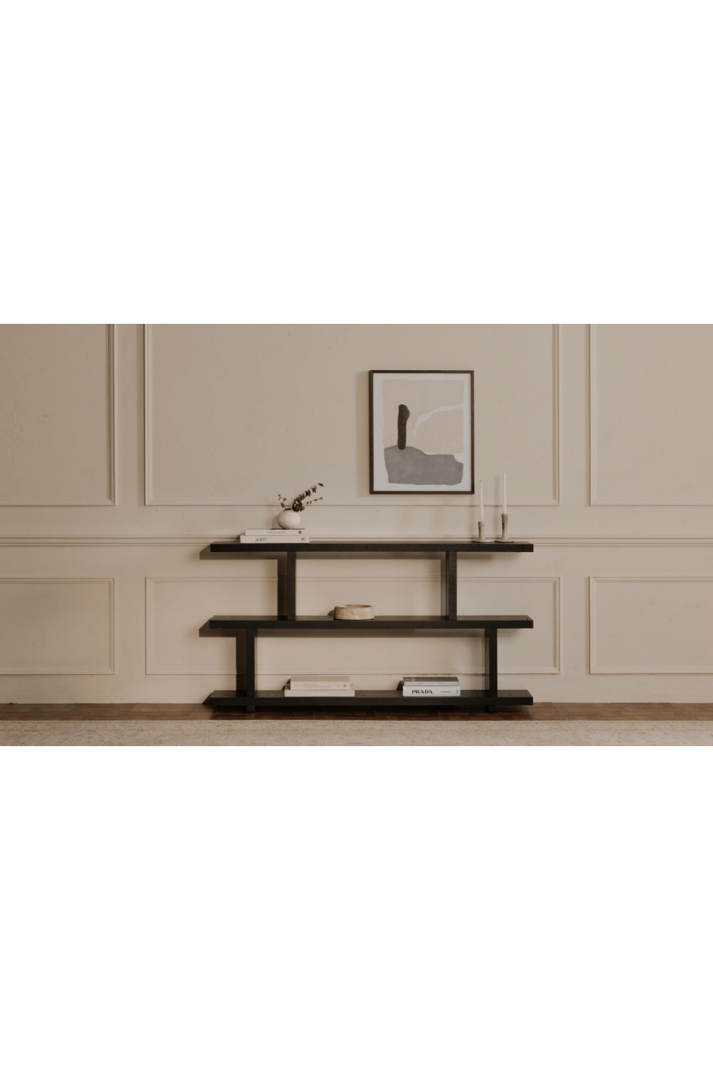 Modern European furniture - Black Ash Veneer Shelf - www.oroa.com | Oroa.com