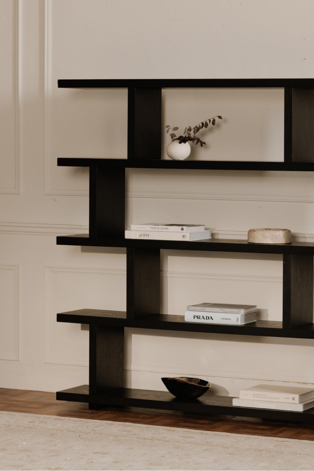 Modern European furniture - Black Ash Veneer Shelf - www.oroa.com | Oroa.com