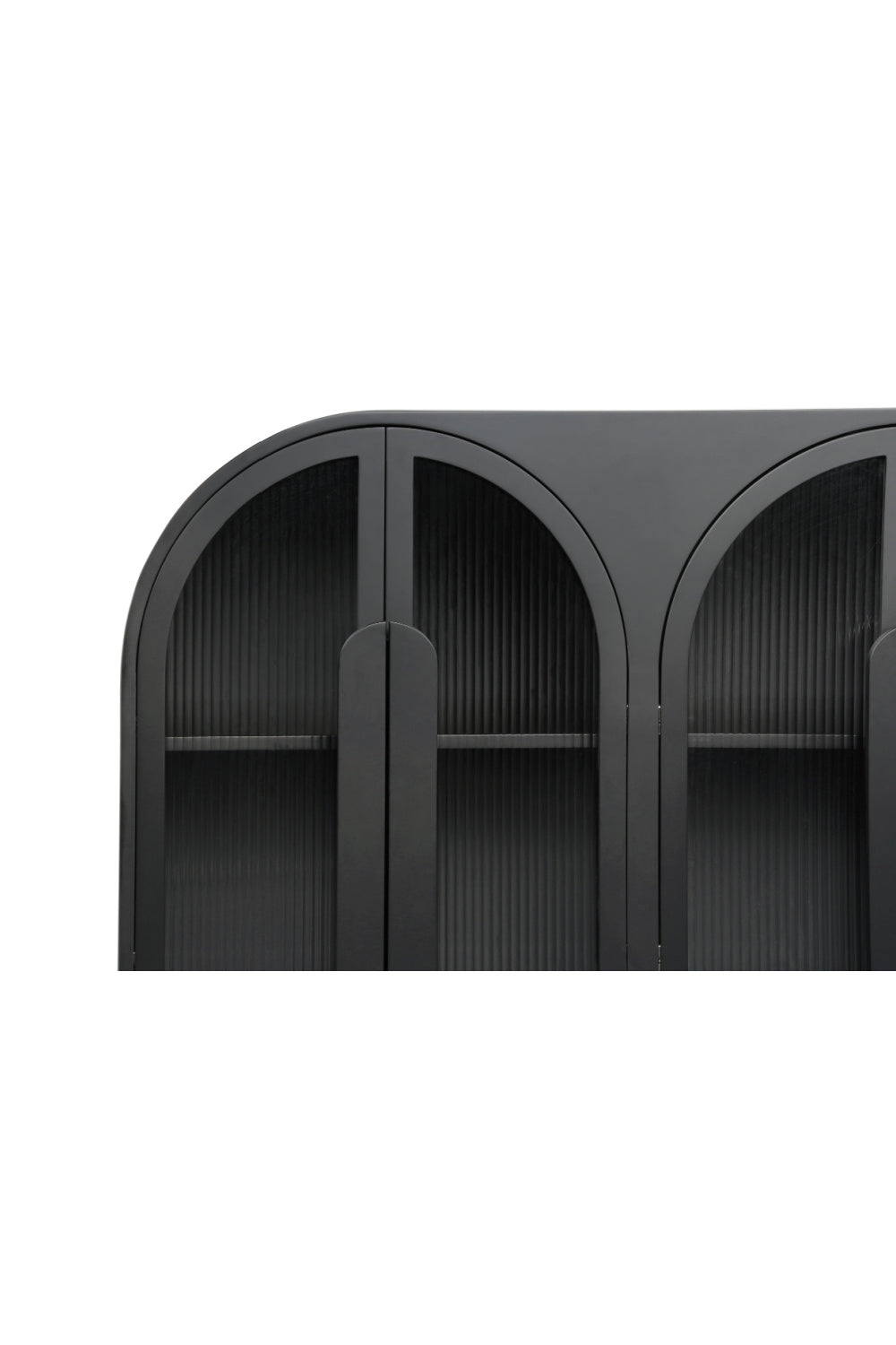 Modern European furniture - Black Arched 4-Door Cabinet - www.oroa.com | Oroa.com