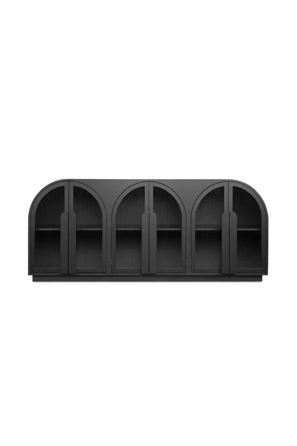 Modern European furniture - Black Arched 6-Door Sideboard - www.oroa.com | Oroa.com