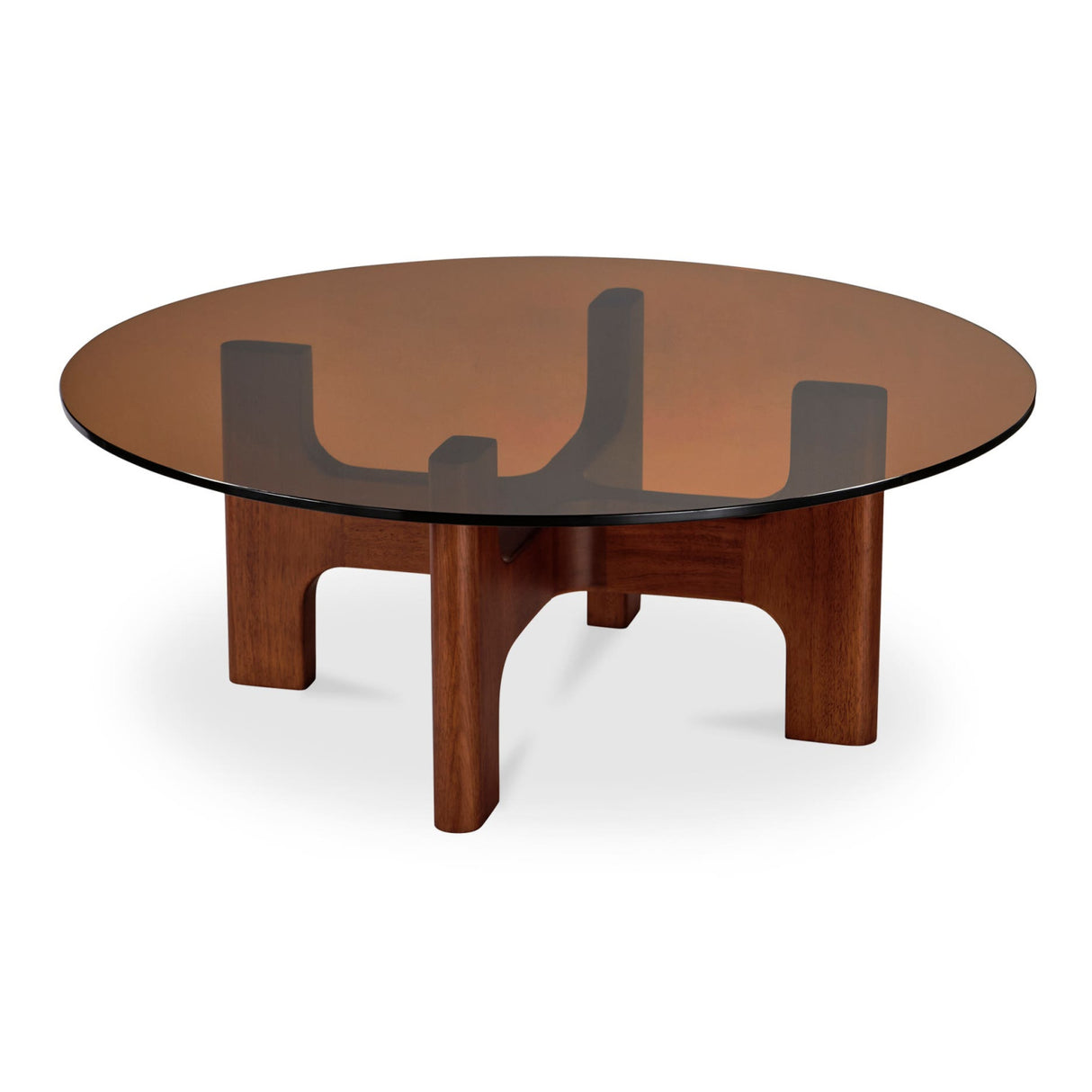 Modern European furniture - Brown Glass Coffee Table - www.oroa.com | Oroa.com