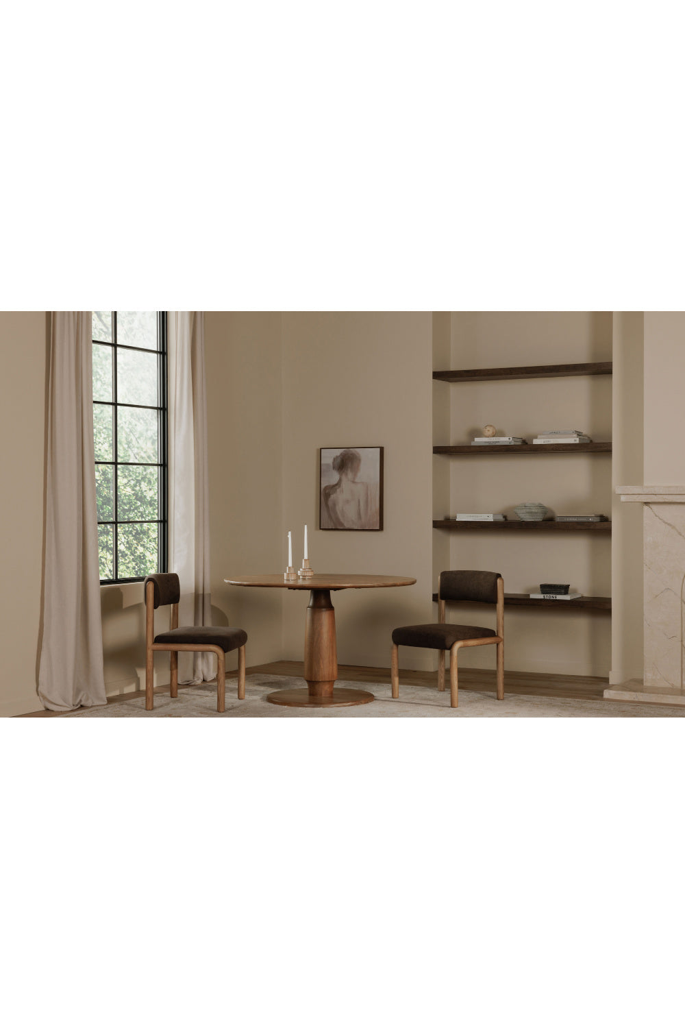 Modern European furniture - Solid Ash Framed Dining Chairs (2) - www.oroa.com | Oroa.com