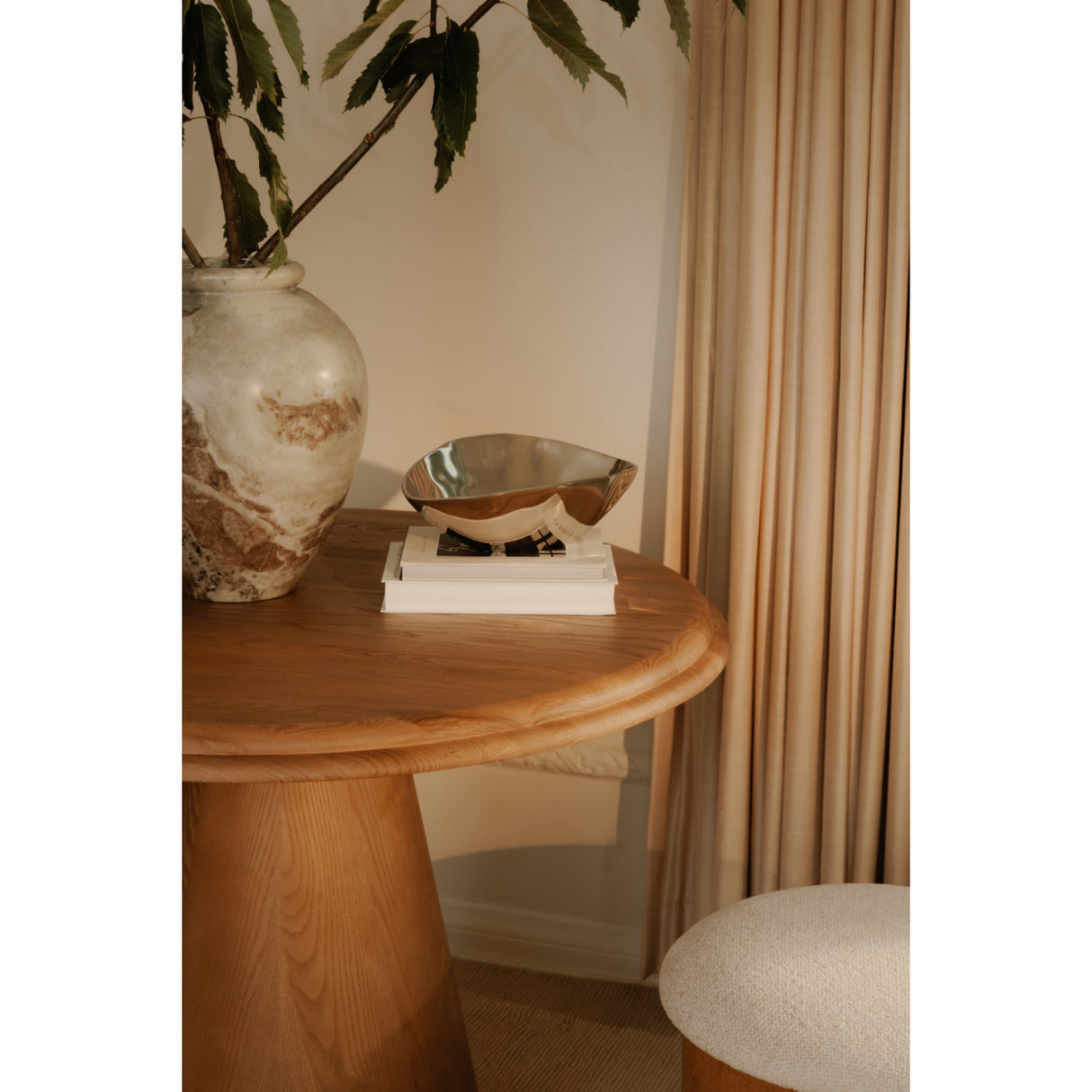 Modern European furniture - Round Solid Ash Dining Table - www.oroa.com | Oroa.com
