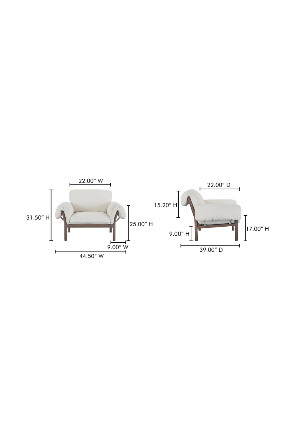Modern European furniture - Ash-Framed Lounge Chair - www.oroa.com | Oroa.com