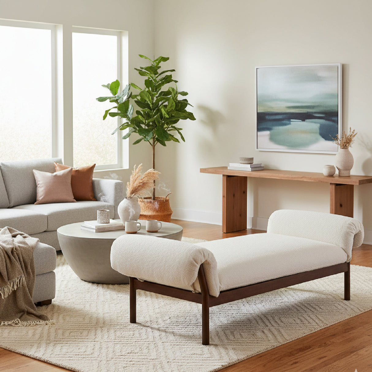 Modern European furniture - Ash-Framed Padded Daybed - www.oroa.com | Oroa.com