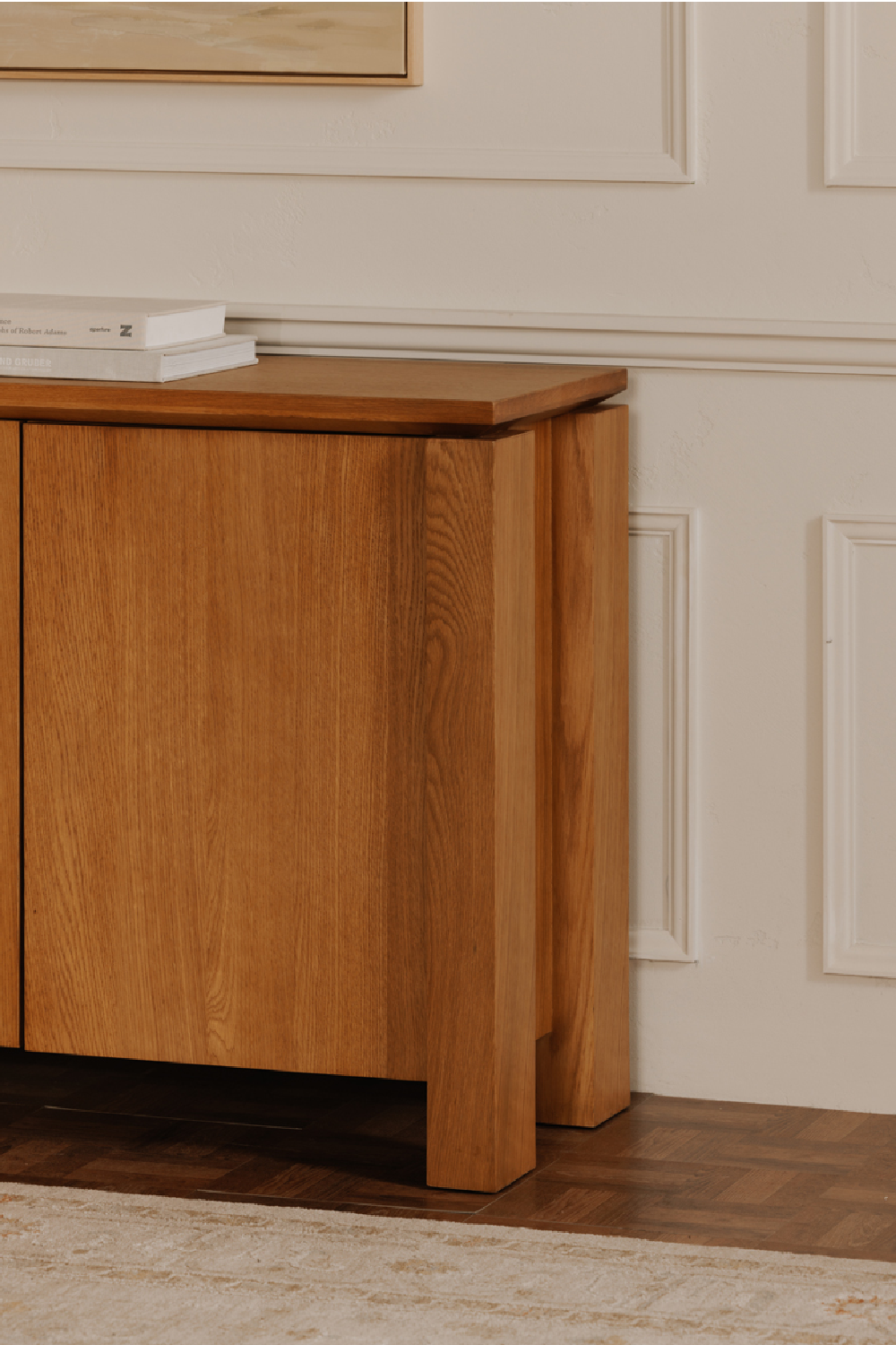 Modern European furniture - Oak Rustic 4-Door Sideboard - www.oroa.com | Oroa.com