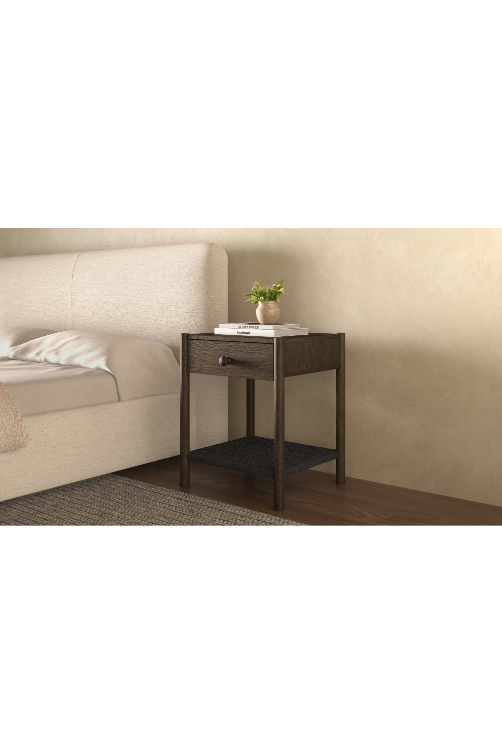Modern European furniture - Woven Rope Accent Nightstand - www.oroa.com | Oroa.com