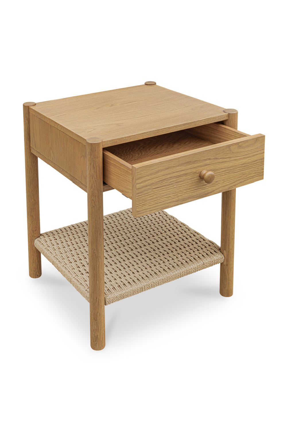 Modern European furniture - Woven Rope Accent Nightstand - www.oroa.com | Oroa.com