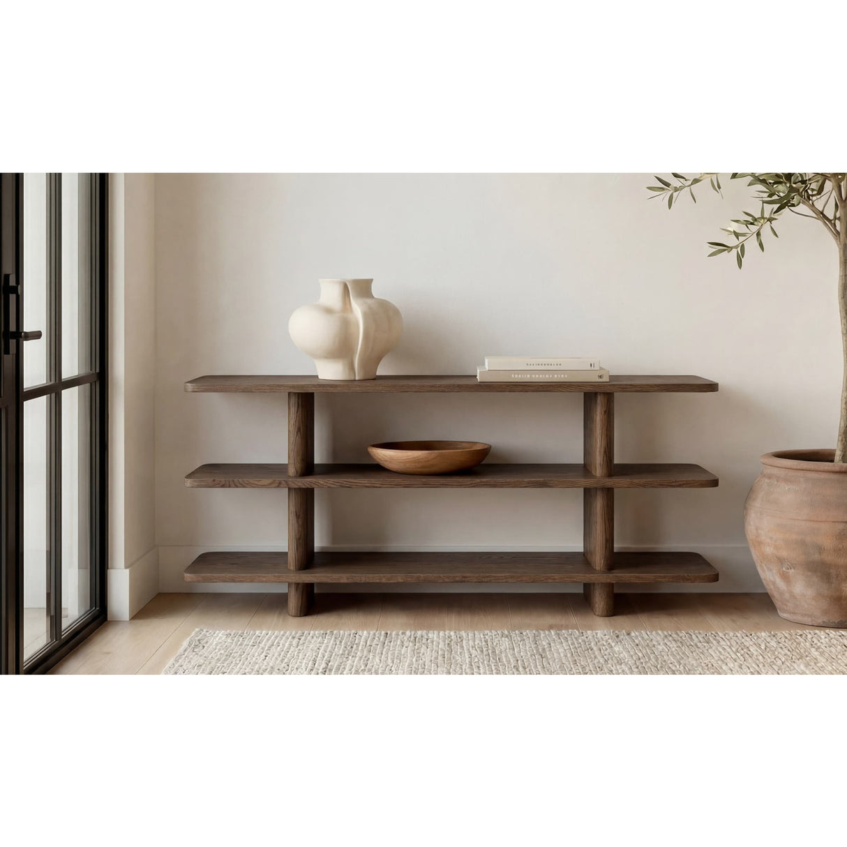 Modern European furniture - Modern Oak Display Bookcase - www.oroa.com | Oroa.com
