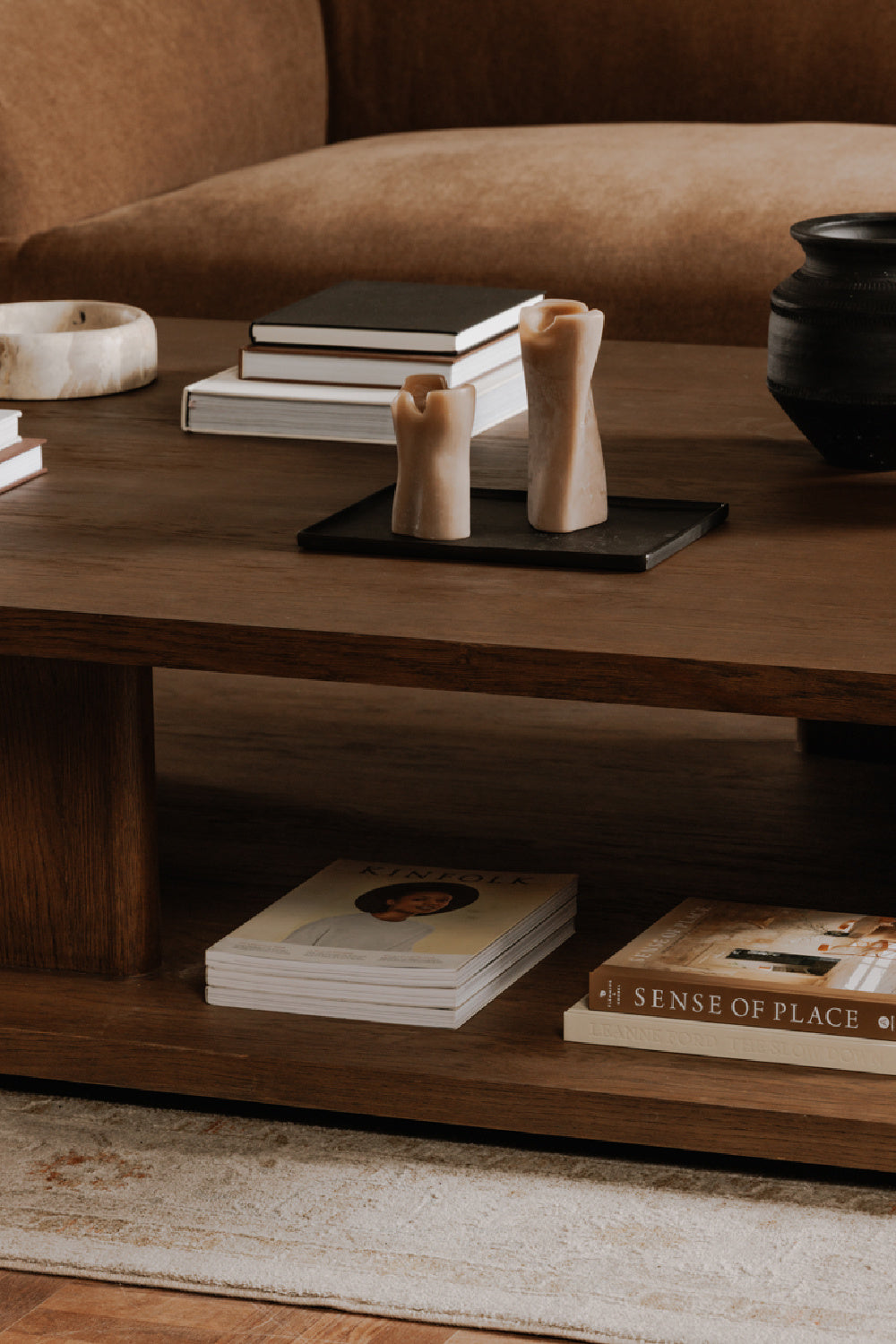 Modern European furniture - Oak Open Storage Coffee Table - www.oroa.com | Oroa.com