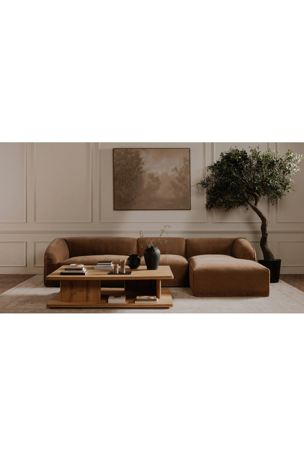 Modern European furniture - Oak Open Storage Coffee Table - www.oroa.com | Oroa.com