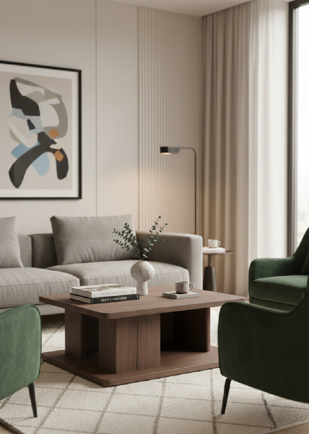 Modern European furniture - Oak Open Storage Coffee Table - www.oroa.com | Oroa.com