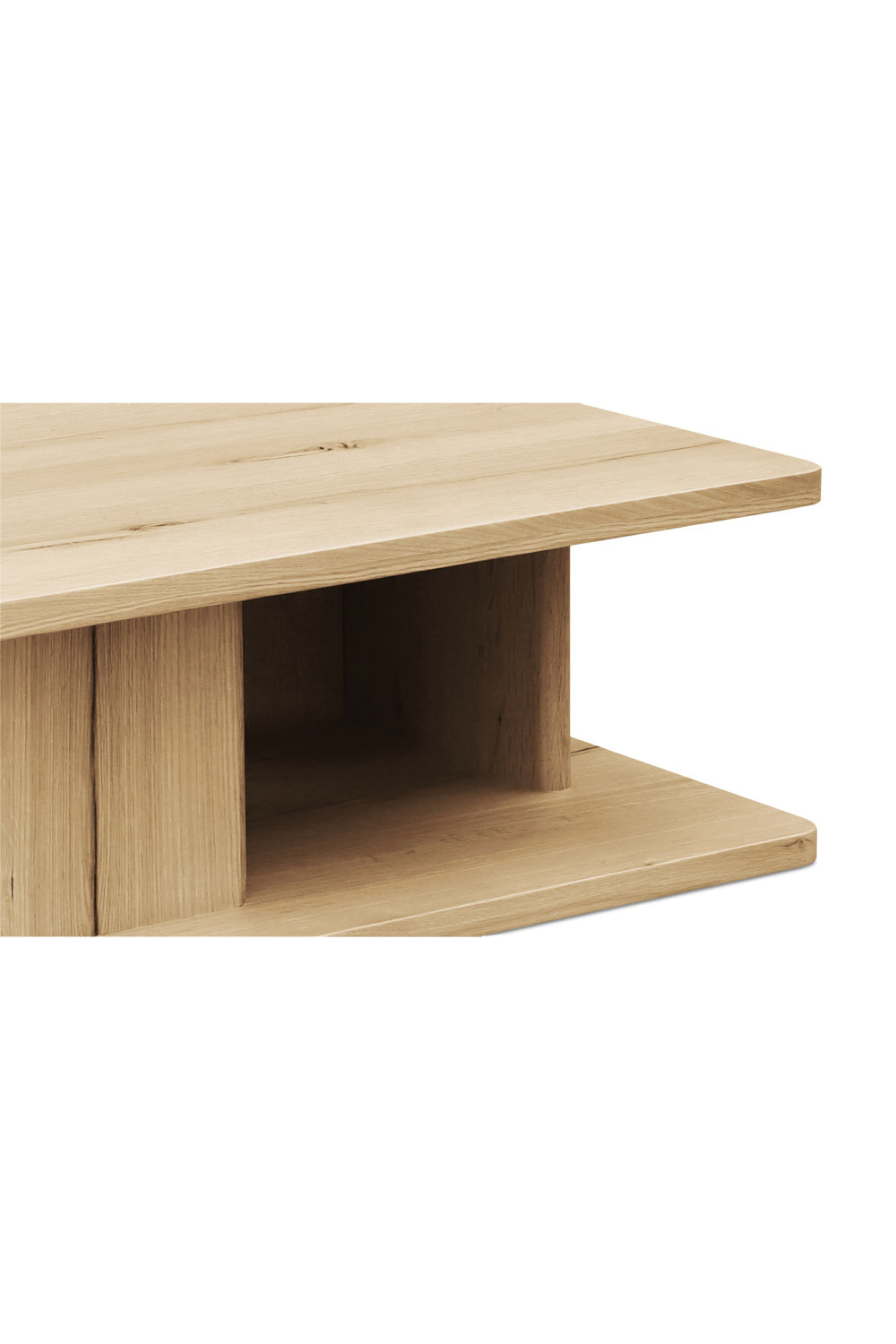 Modern European furniture - Oak Open Storage Coffee Table - www.oroa.com | Oroa.com