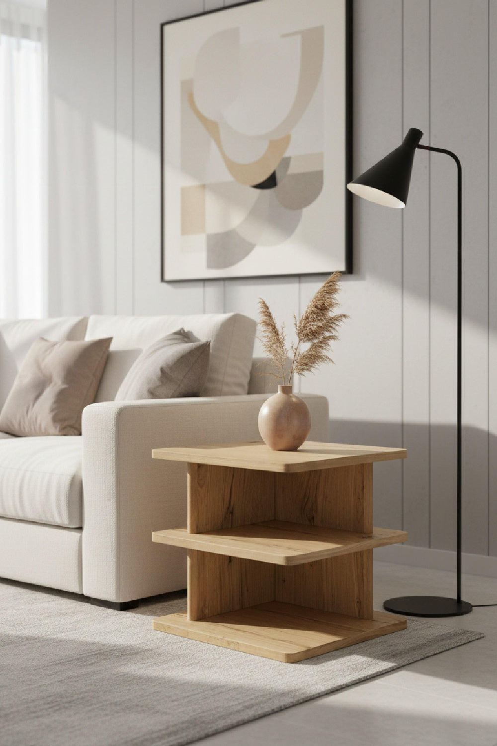 Modern European furniture - Solid Wood Rustic Side Table - www.oroa.com | Oroa.com