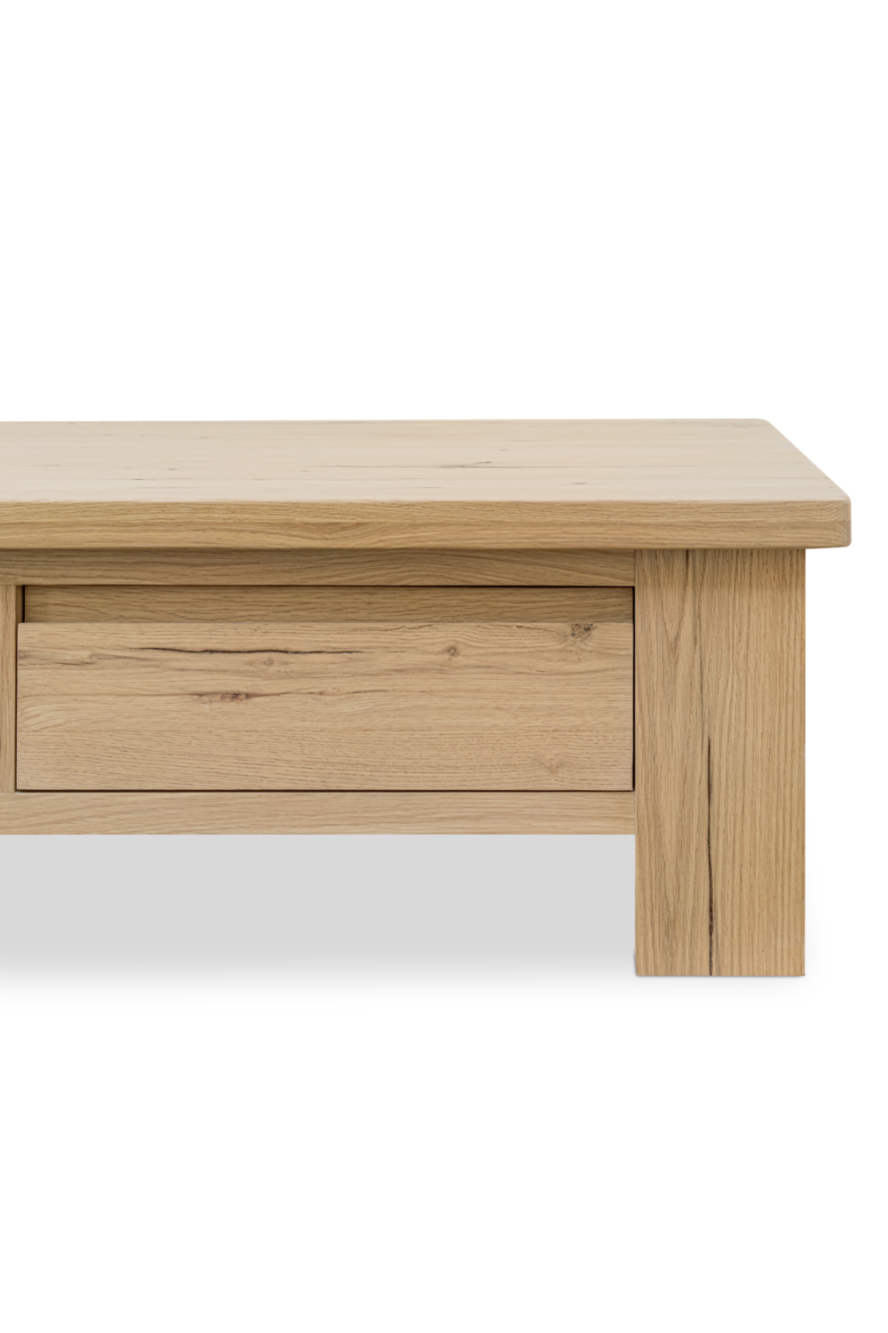 Modern European furniture - Rustic Oak Storage Coffee Table - www.oroa.com | Oroa.com