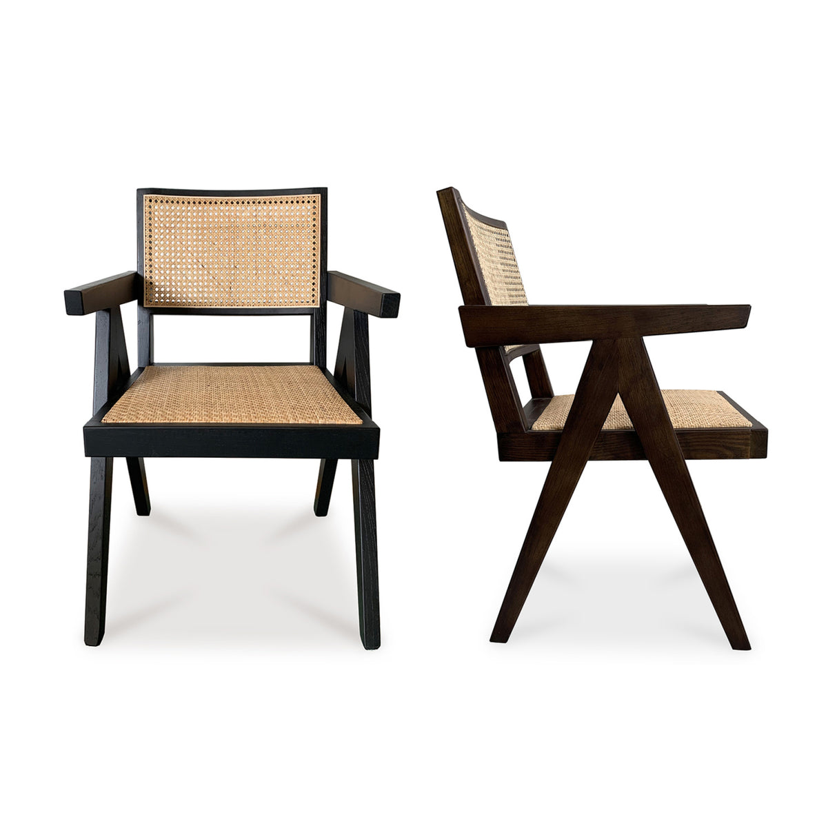 Modern European furniture - Rattan Mid-Century Dining Chairs (2) - www.oroa.com | Oroa.com