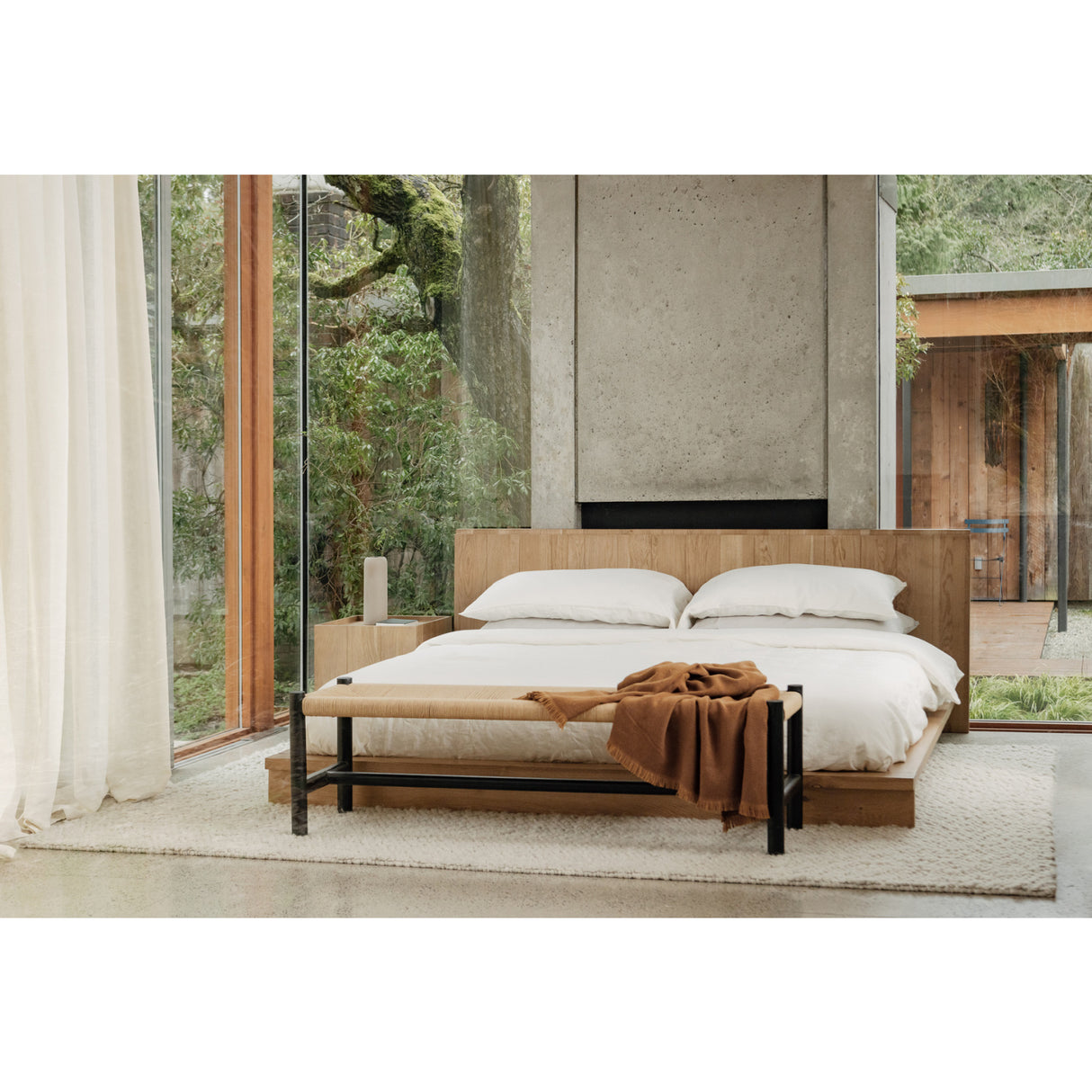 Modern European furniture - Woven Fibers Bench - www.oroa.com | Oroa.com