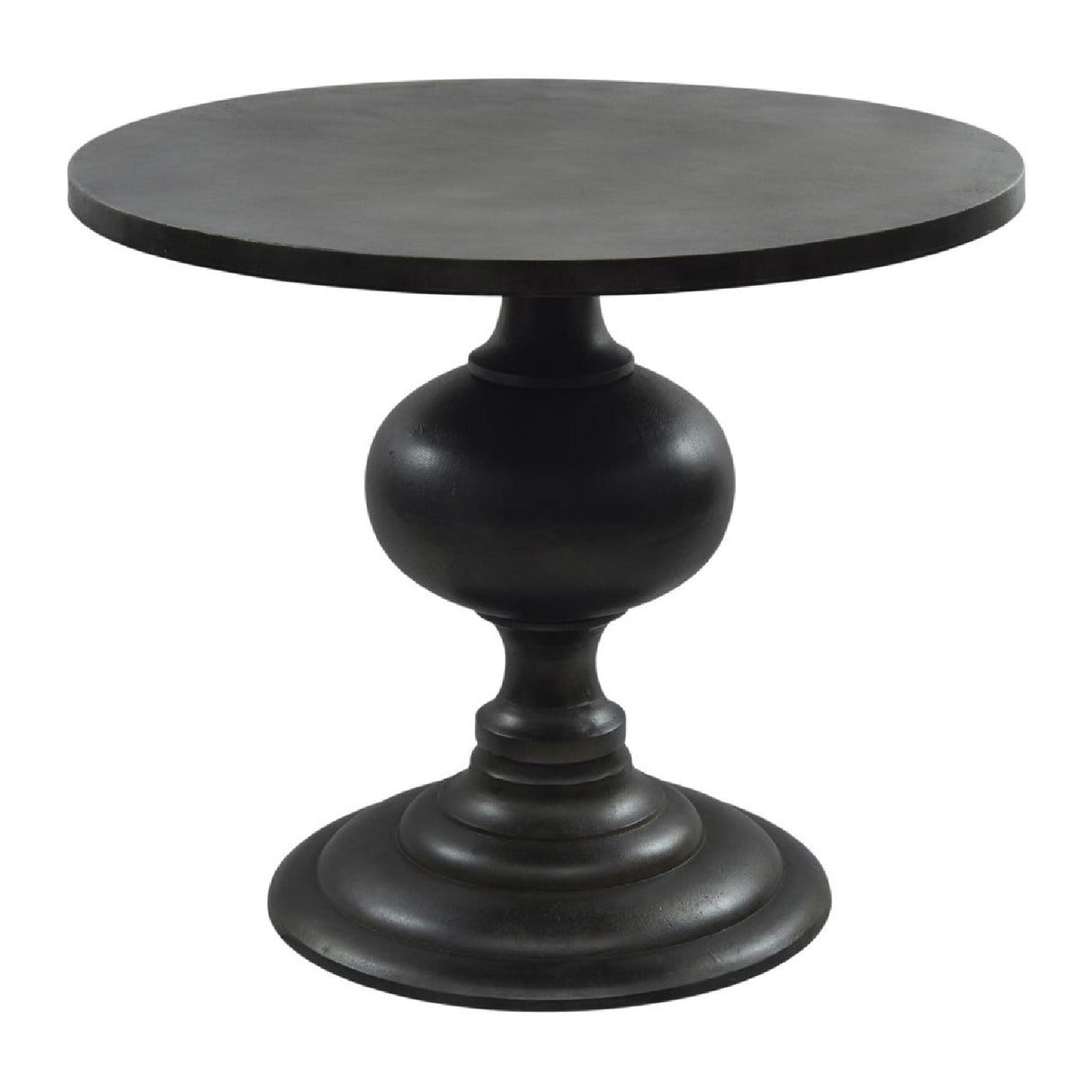 Modern European furniture - Black Aluminum Round Dining Table - www.oroa.com | Oroa.com