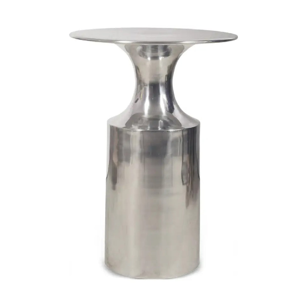 Modern European furniture - Metallic Collumn-Base Accent Table - www.oroa.com | Oroa.com