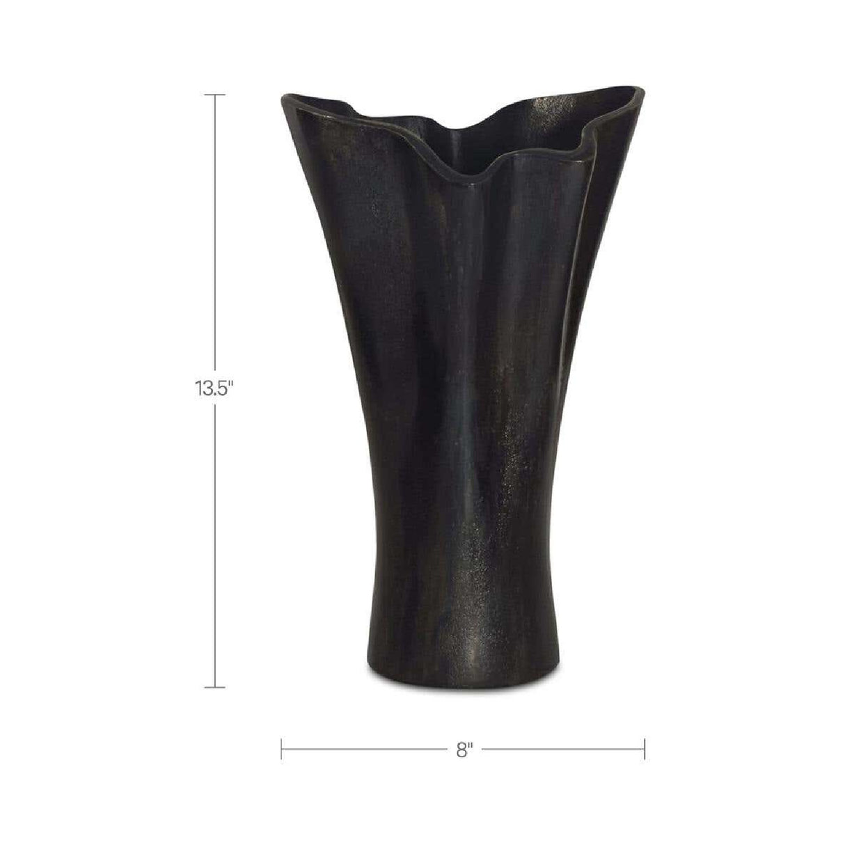 Modern European furniture - Black Wave Top Vase - www.oroa.com | Oroa.com