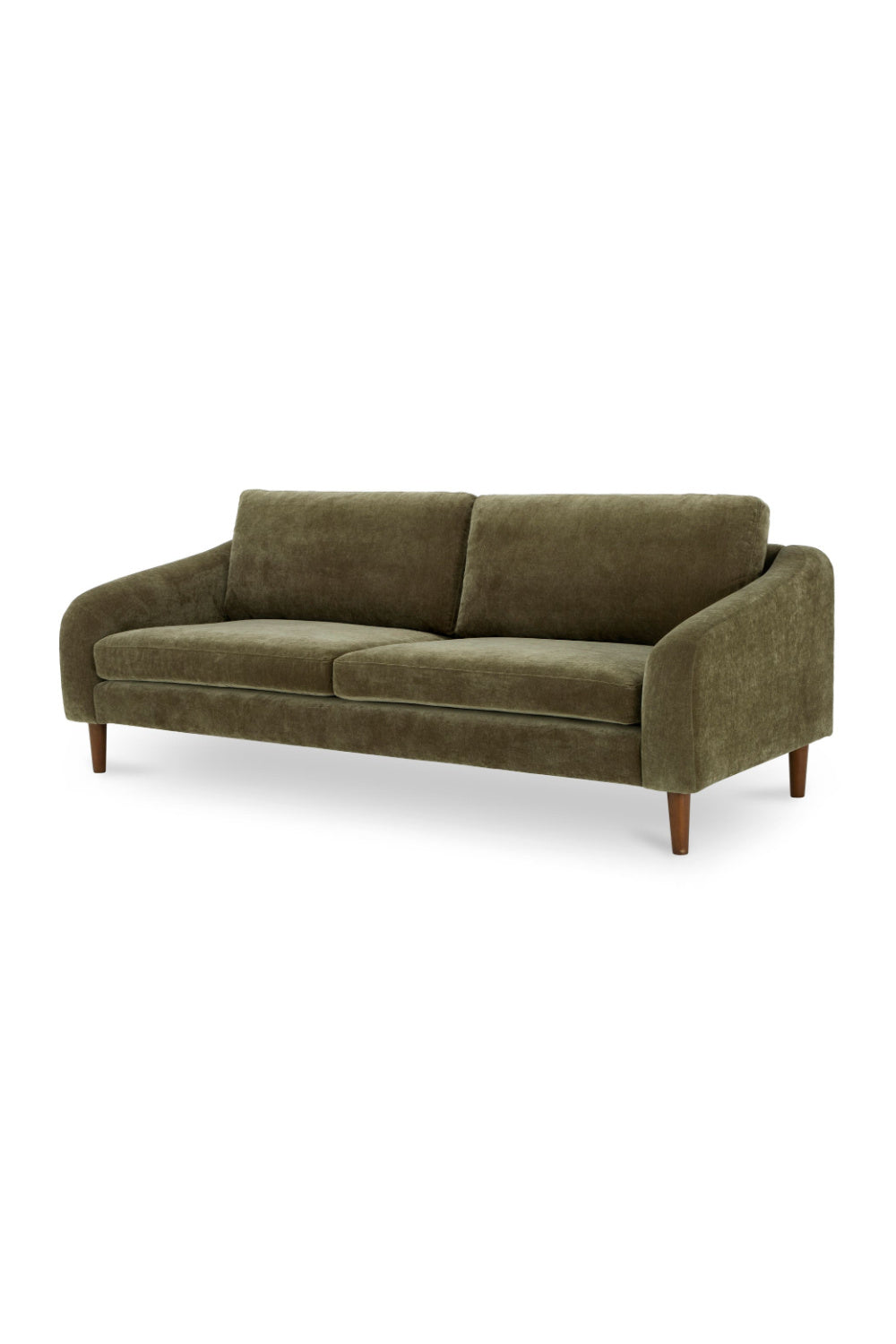 Modern European furniture - Wooden Leg 2-Seater Sofa - www.oroa.com | Oroa.com