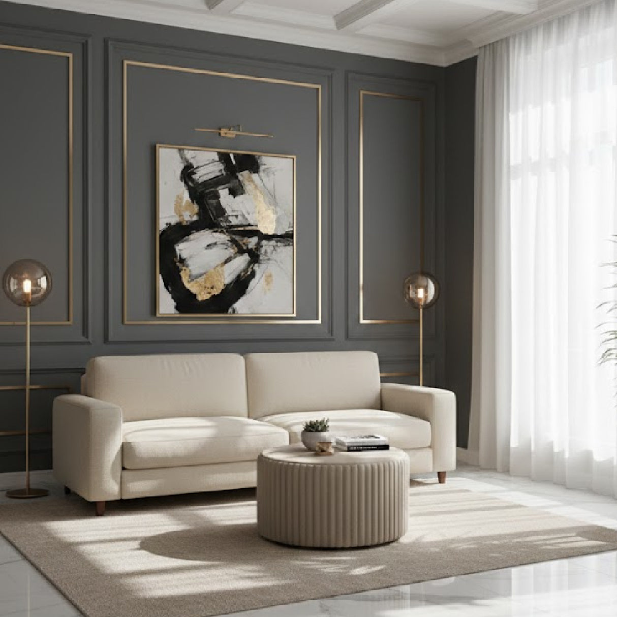 Wooden Leg 2-Seater Sofa | Oroa.com