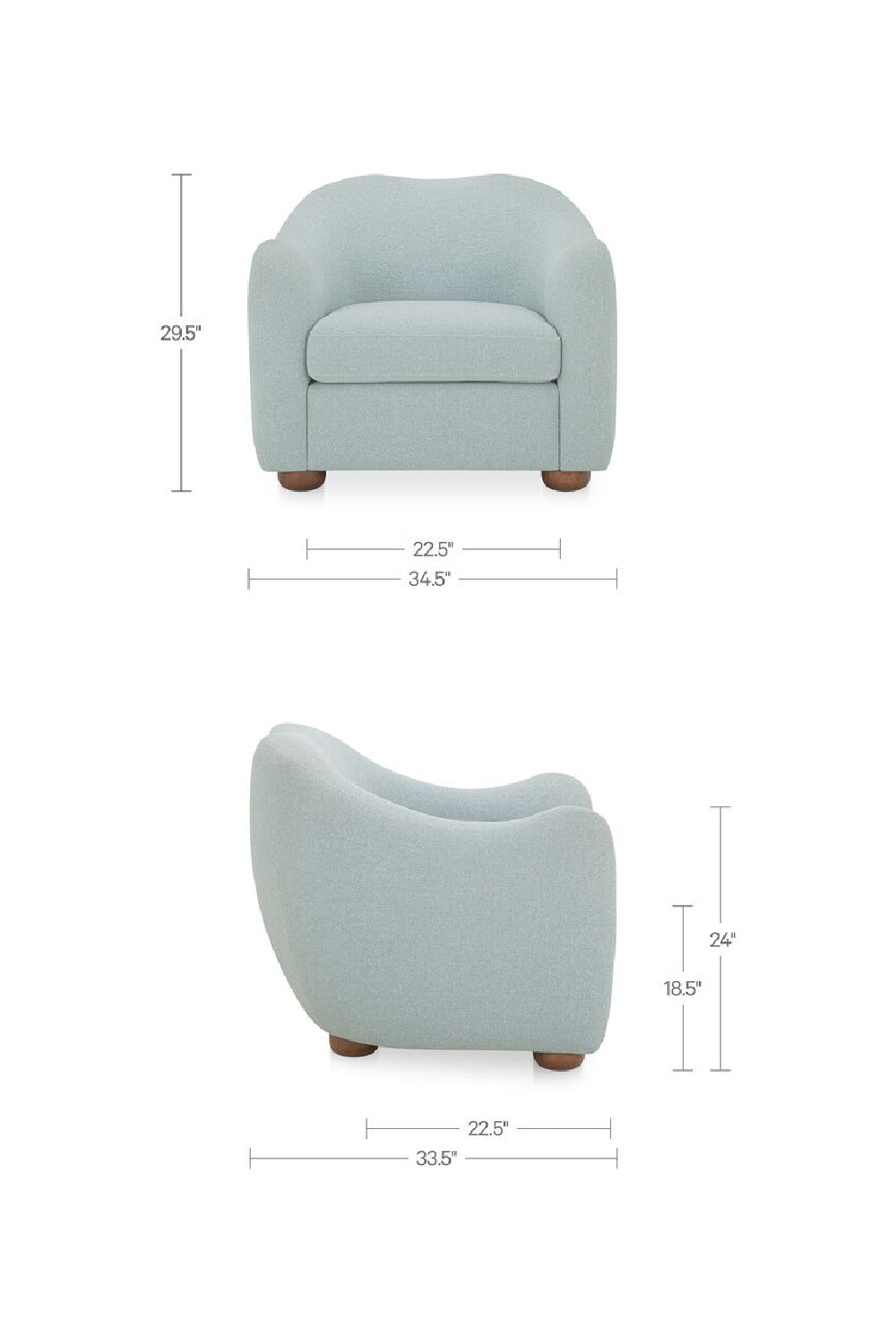 Modern European furniture - Sloped-Arm Accent Chair - www.oroa.com | Oroa.com