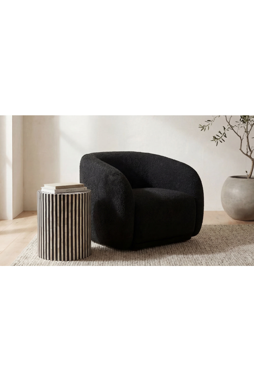 Modern European furniture - Curved Back Accent Chair - www.oroa.com | Oroa.com