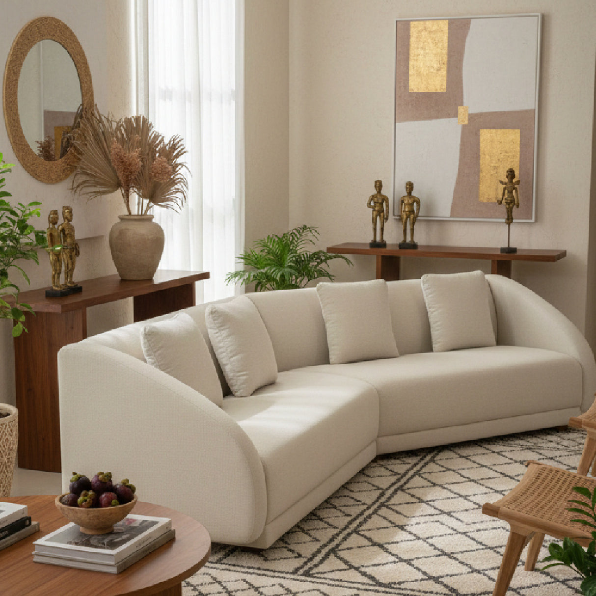 Contemporary Modular 2-Piece Sofa | Oroa.com