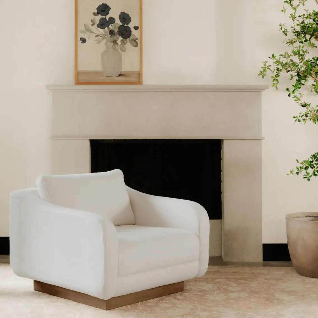 Modern European furniture - Wooden Base Lounge Chair - www.oroa.com | Oroa.com