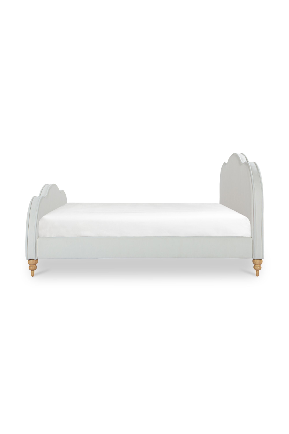 Modern European furniture - Wavy Design Cream Bed - www.oroa.com | Oroa.com