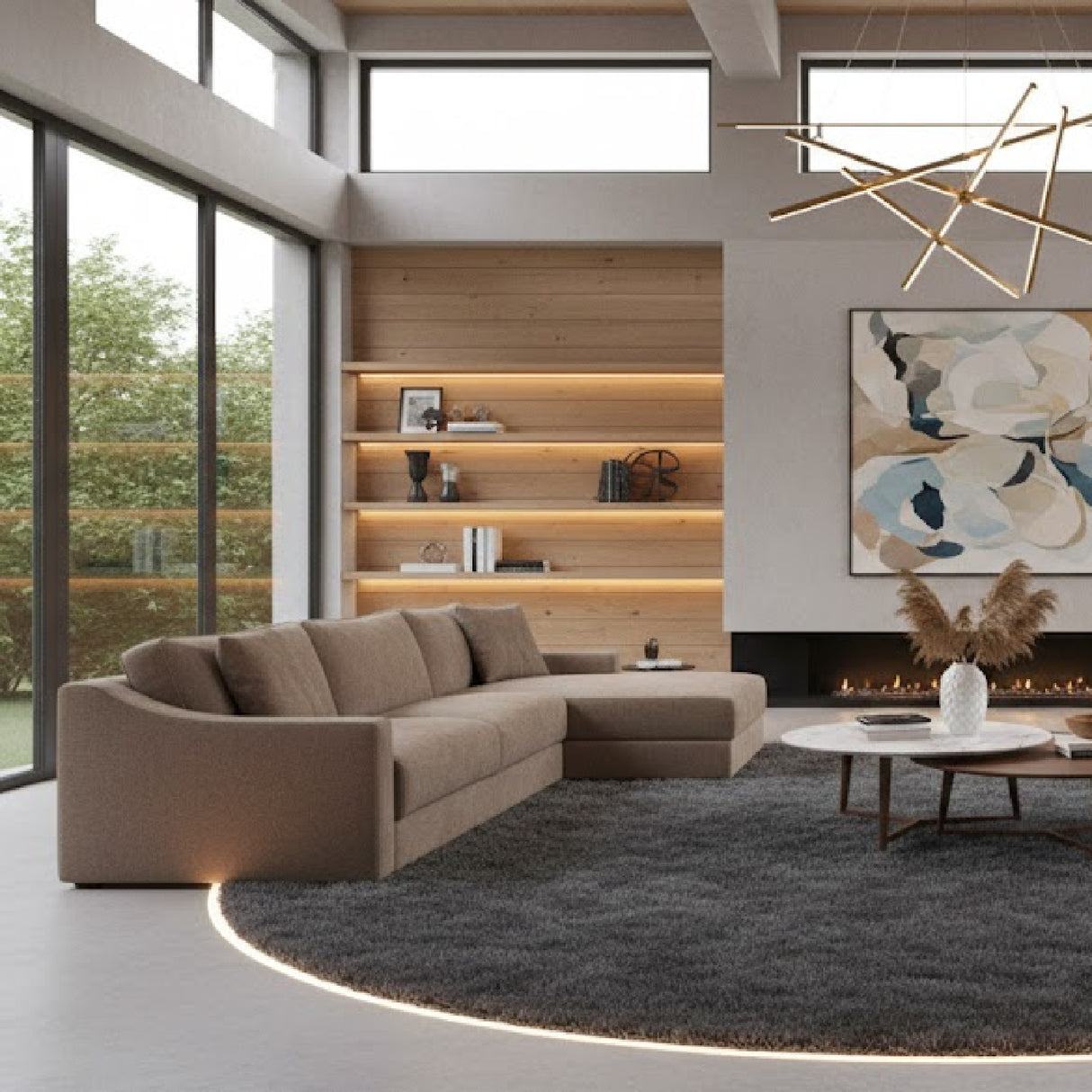 Modern European furniture - Minimalist Sectional Sofa - www.oroa.com | Oroa.com