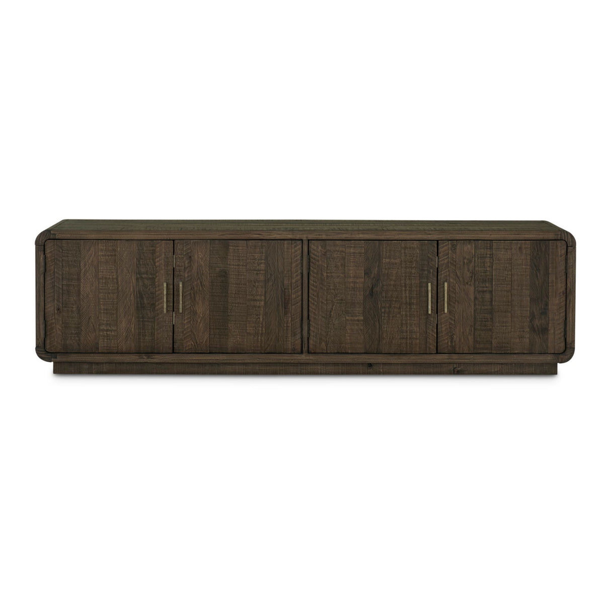 Modern European furniture - Rustic Pine 4-Door Media Cabinet - www.oroa.com | Oroa.com
