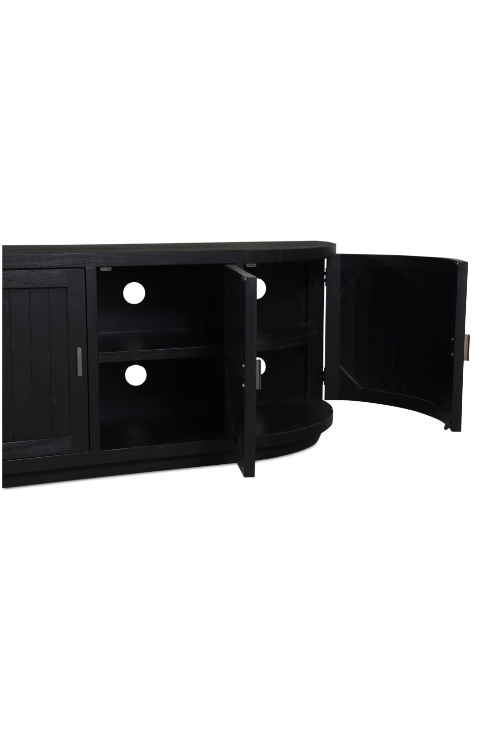 Modern European furniture - Pine Wood 4-Door Media Cabinet - www.oroa.com | Oroa.com