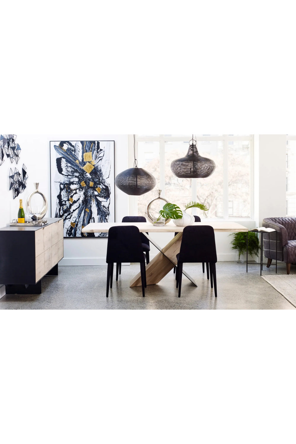 Modern European furniture - White Waxed Oak Dining Table - www.oroa.com | Oroa.com