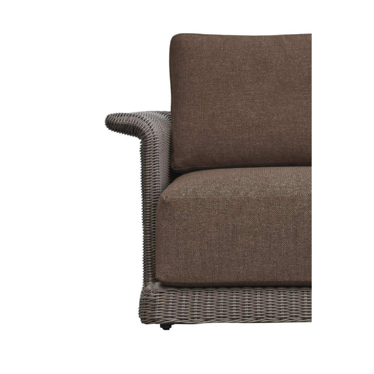 Modern European furniture - Curved Arm Wicker Outdoor Chair - www.oroa.com | Oroa.com