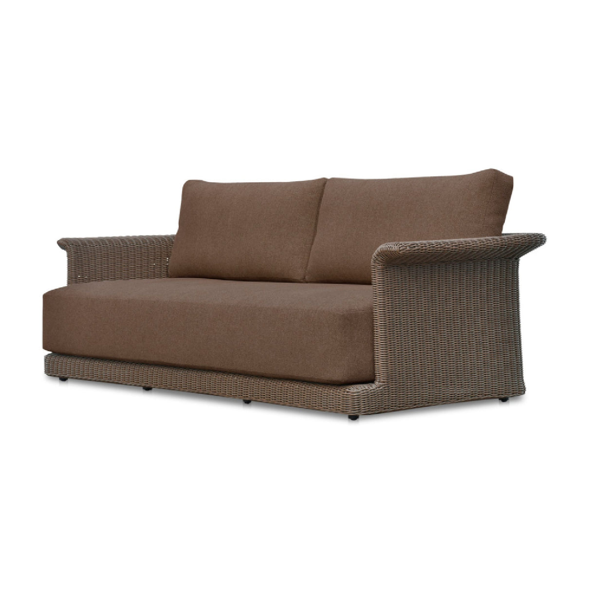 Modern European furniture - Curved Arm Wicker Outdoor Sofa - www.oroa.com | Oroa.com