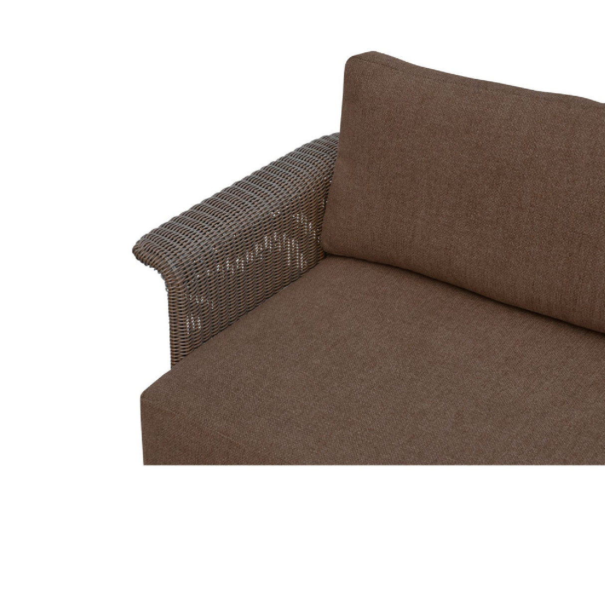 Modern European furniture - Curved Arm Wicker Outdoor Sofa - www.oroa.com | Oroa.com