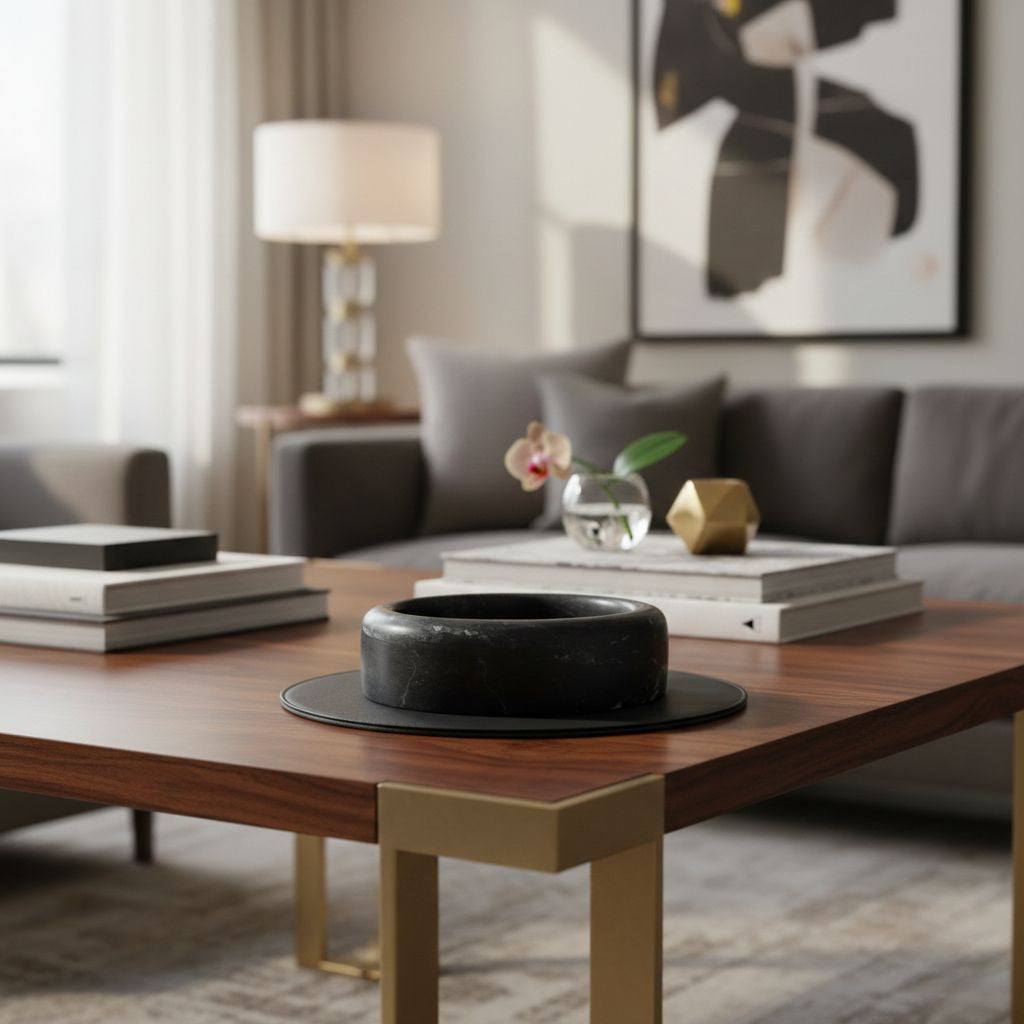 Modern European furniture - Marble Round Catchall - www.oroa.com | Oroa.com