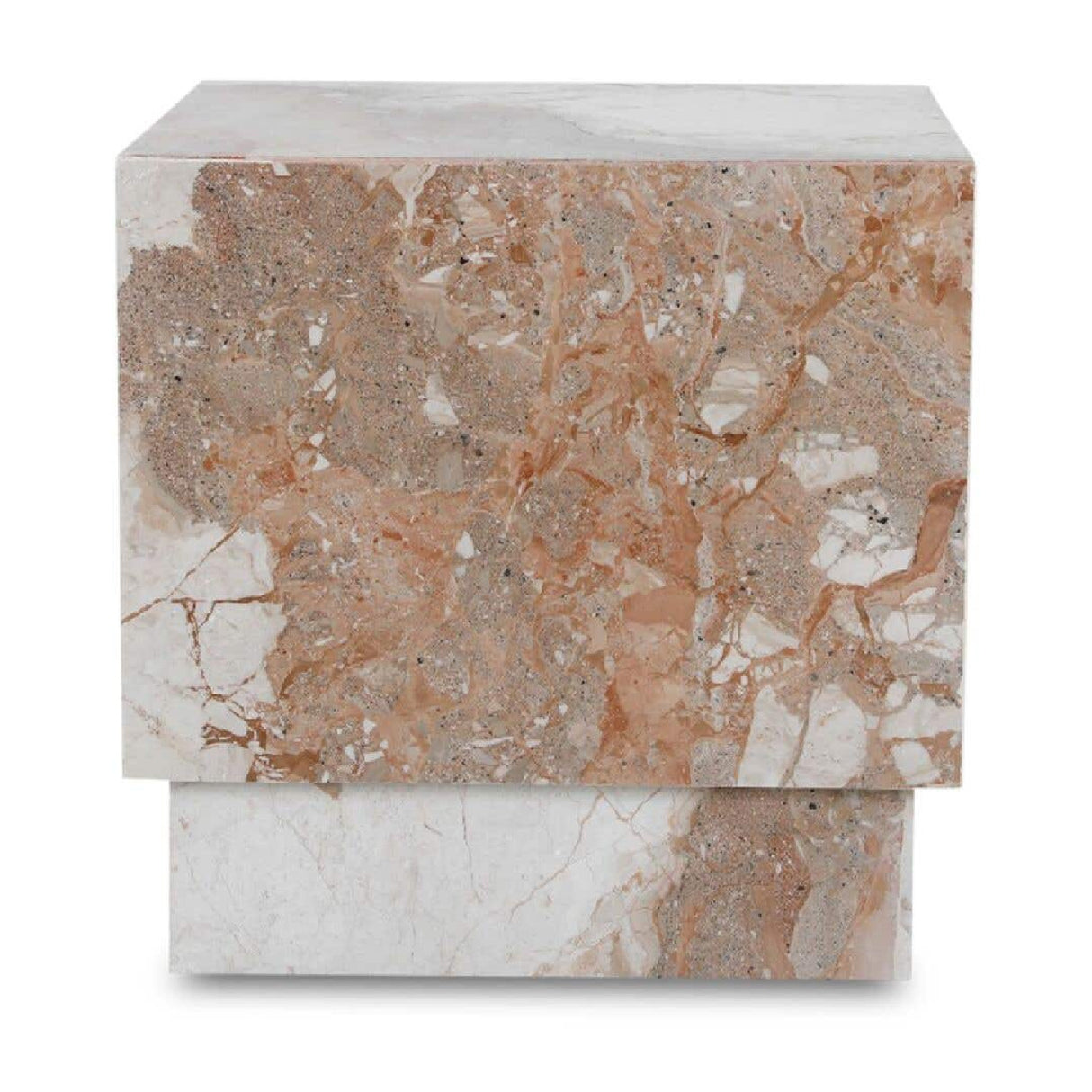Modern European furniture - Italian Marble Square Side Table - www.oroa.com | Oroa.com