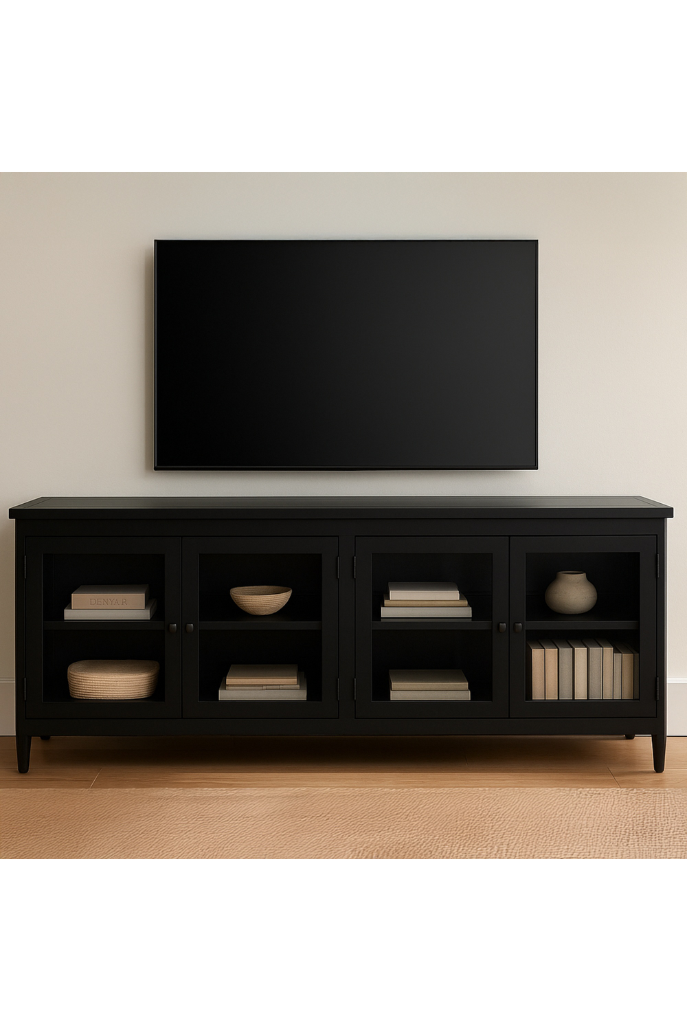 Modern European furniture - Natural Oak Rectangular Media Unit - www.oroa.com | Oroa.com