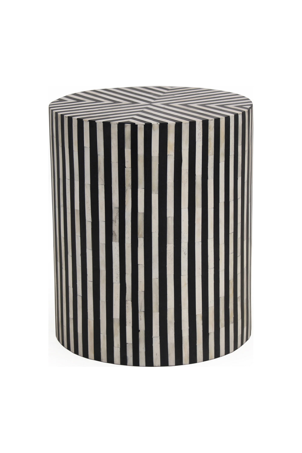 Modern European furniture - Black & White Patterned Side Table - www.oroa.com | Oroa.com