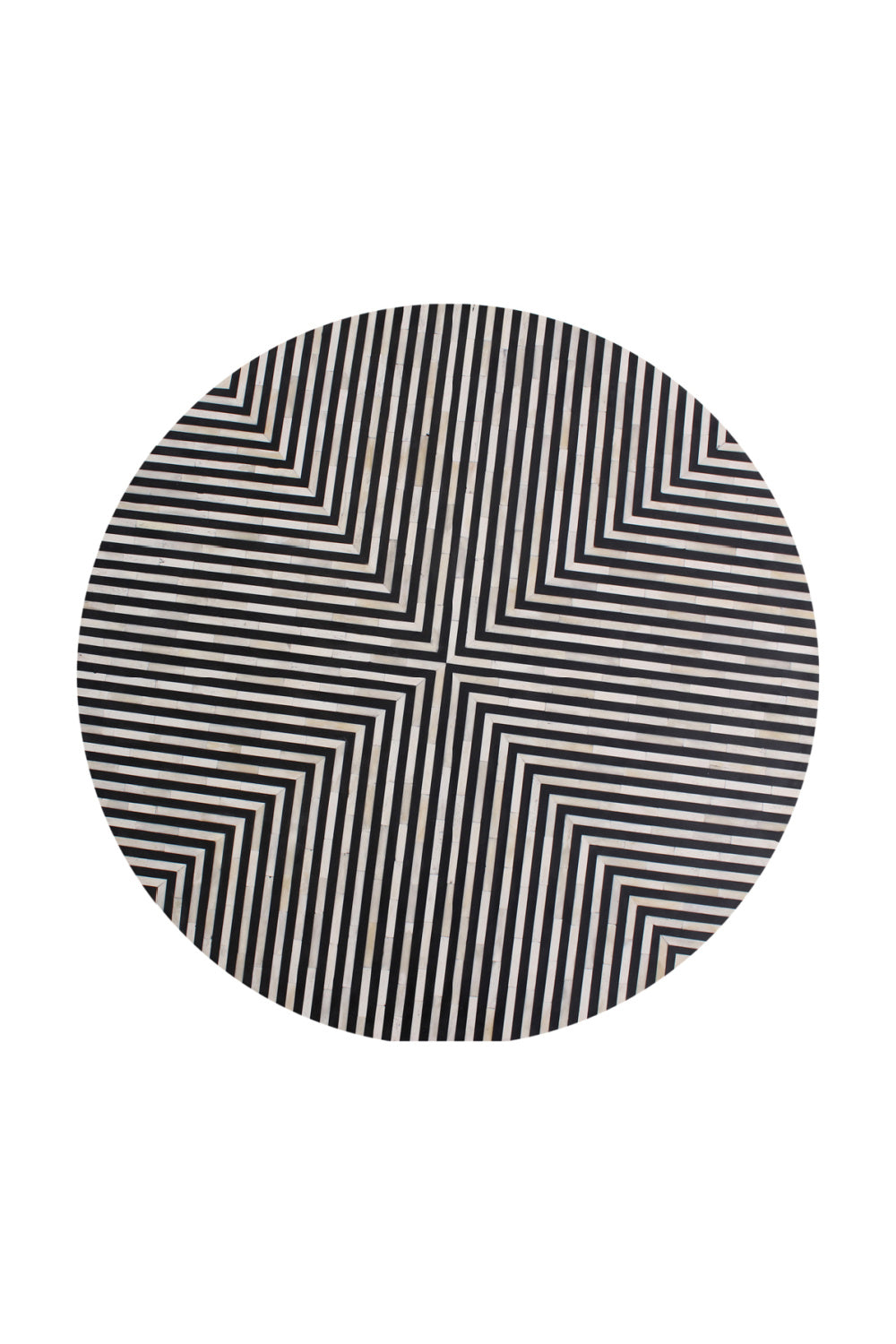Modern European furniture - Black & White Patterned Side Table - www.oroa.com | Oroa.com