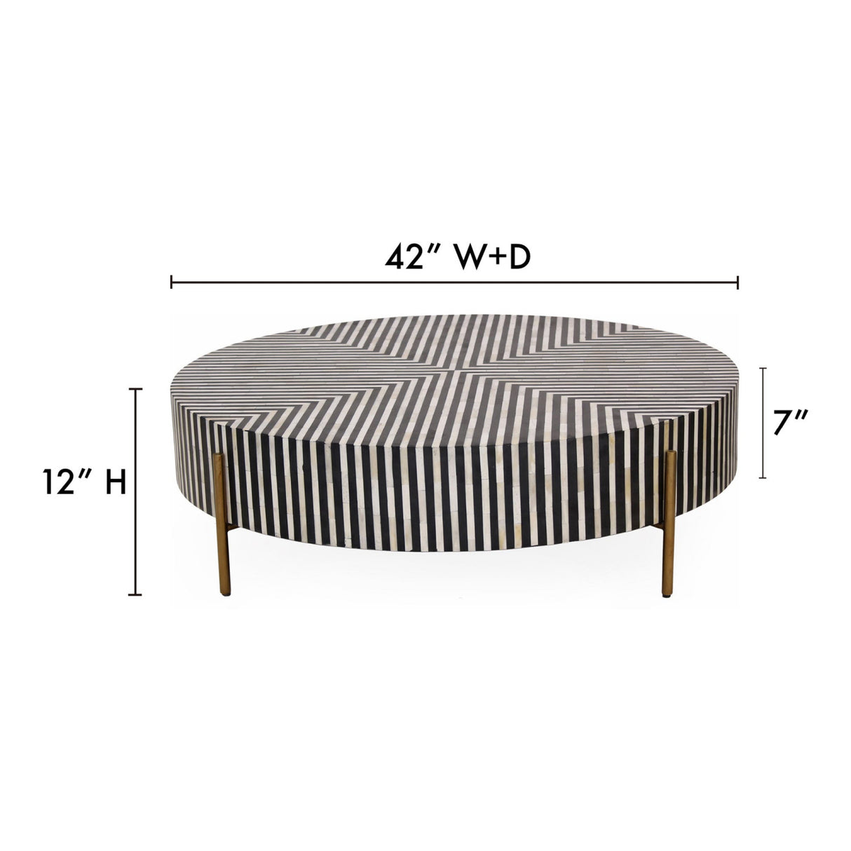 Modern European furniture - Round Art Deco Coffee Table - www.oroa.com | Oroa.com