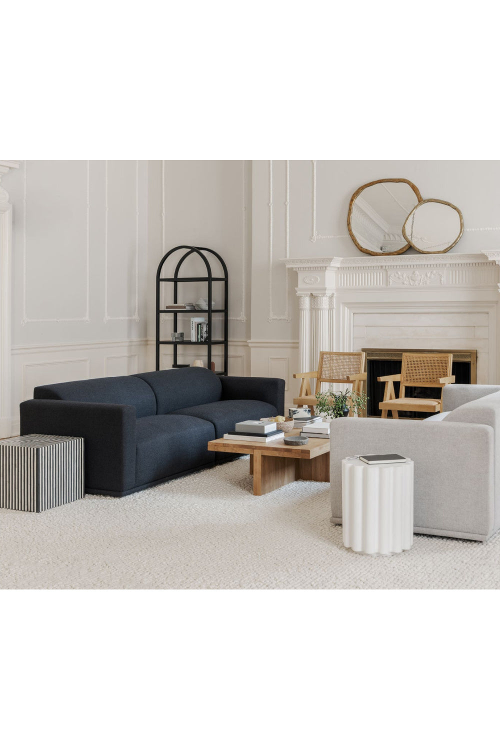 Modern European furniture - Black & White Bone Side Table - www.oroa.com | Oroa.com